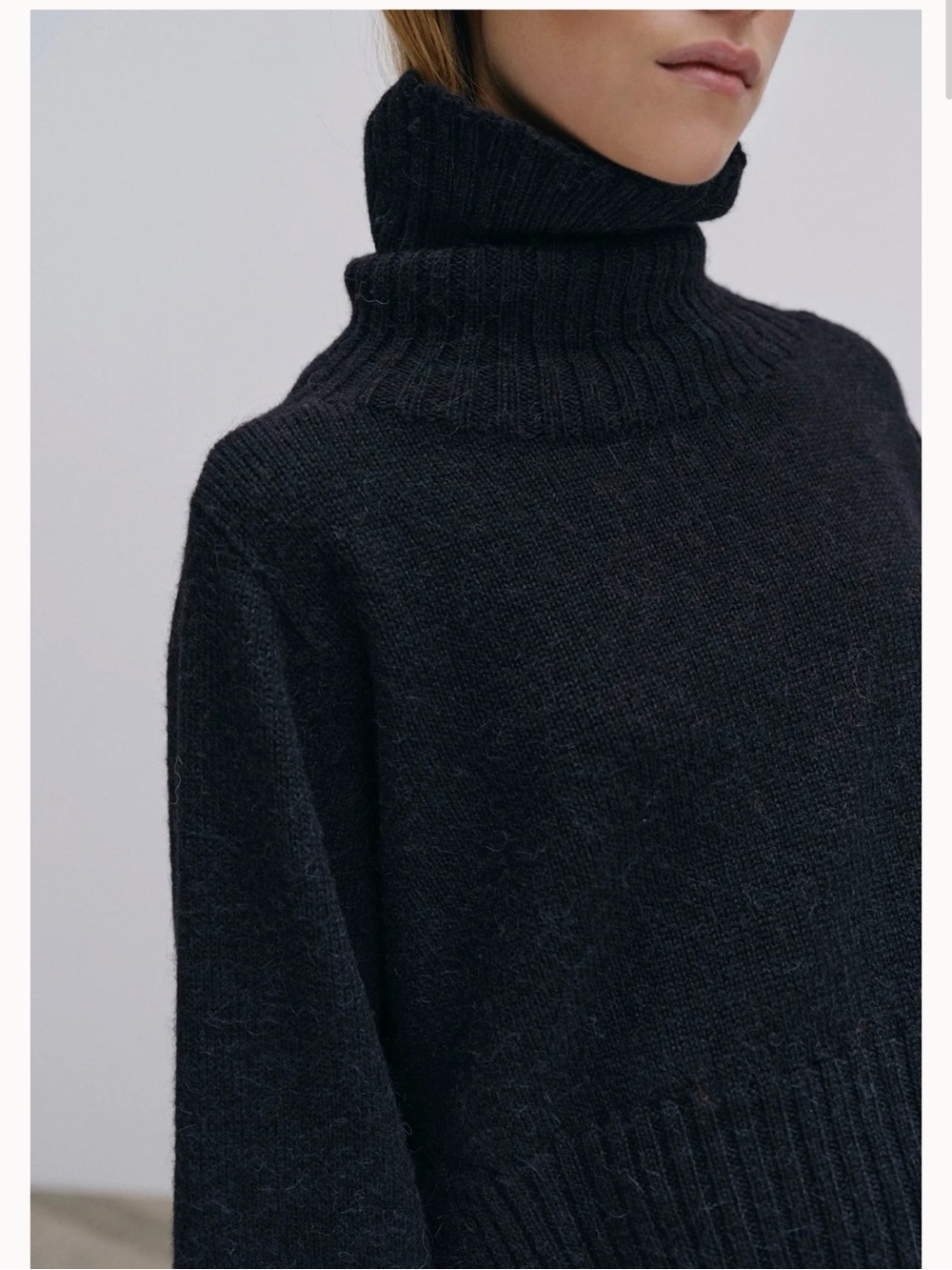 Birgitte Herskind JoJo Knit Turtleneck alpaca and merino black knit